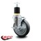 Service Caster 5'' Thermoplastic Rubber Swivel 1-7/8'' Expanding Stem Caster with Brake SCC-EX20S514-TPRB-TLB-178 - alternate 4